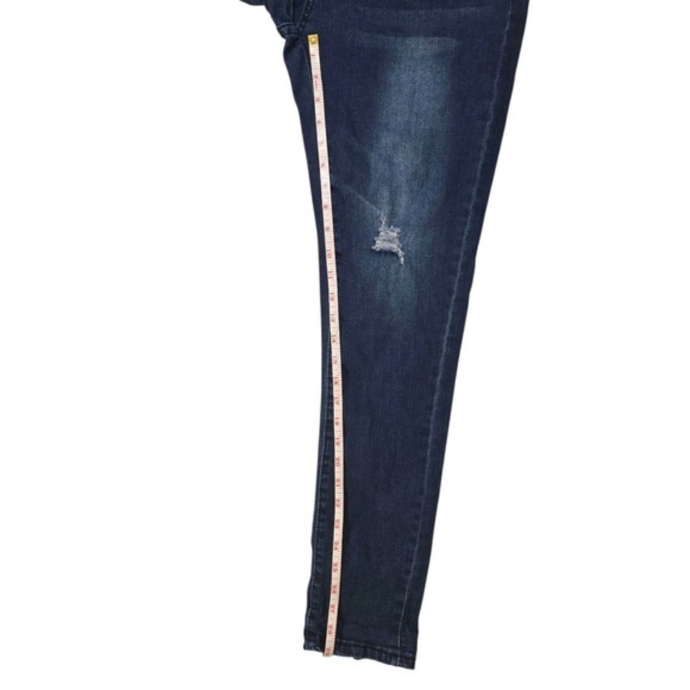 AQ Jeans Denim Collection Women High Rise Distressed Skinny Jean Dark Wash 32x29 - Picture 5 of 7